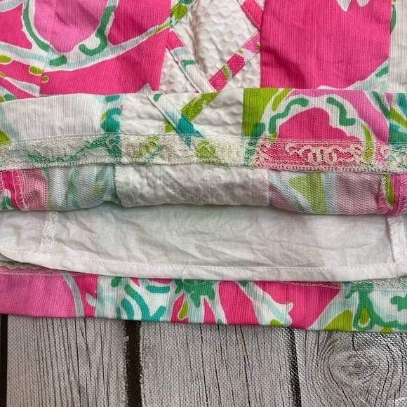 Lilly Pulitzer Cathy Shift Dress Flamingo Pink Don't Give a Cluck - Picture 11 of 15